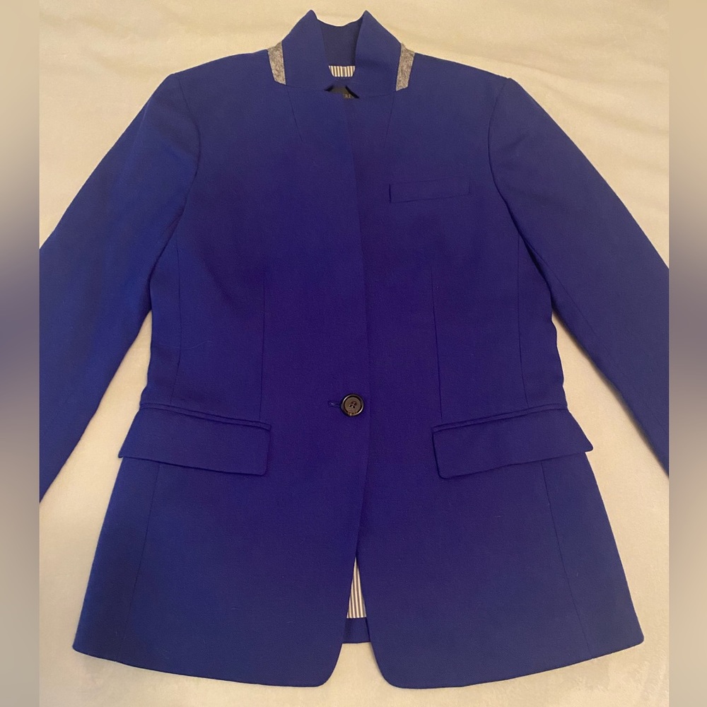 J Crew Regent Blazer Royal Blue EUC Sz 2